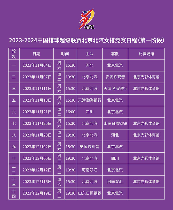 新赛季排超联赛北京赛区门票热销中，快来抢购！