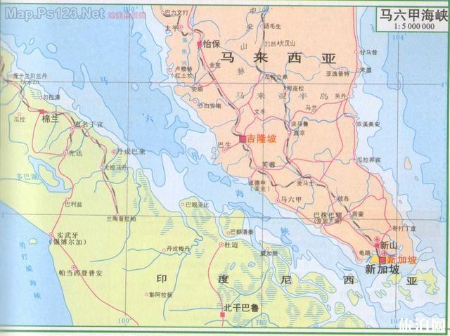 马六甲海峡地图「马六甲海峡地图全图」