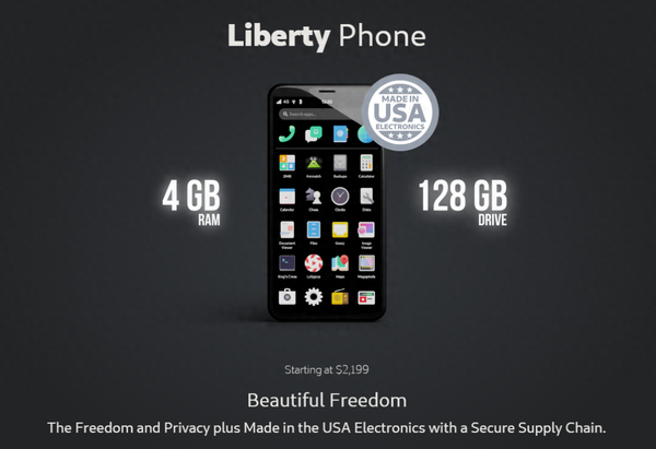 美国制造，纯正美系：128GB 4G手机，仅售$16000绝对物超所值