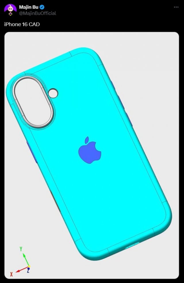 全新设计亮相iPhone16岛型相机与Capture按键CAD渲染图曝光