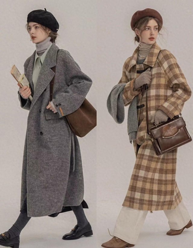这个冬天，大衣、贝雷帽、羽绒服的搭配让你时髦又显气质