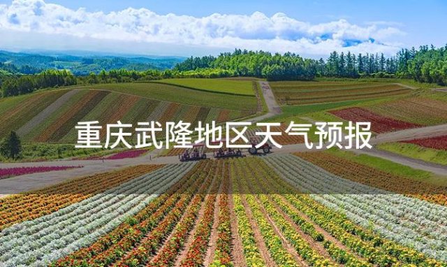 重庆武隆地区天气预报「2024年04月10日」