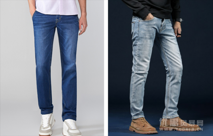 优惠网告诉你哪种男士牛仔裤版型更适合，牛仔裤优惠券