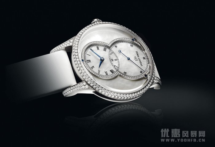 雅克德罗推出白色陶瓷大秒针腕表，价格优惠魅力不减。